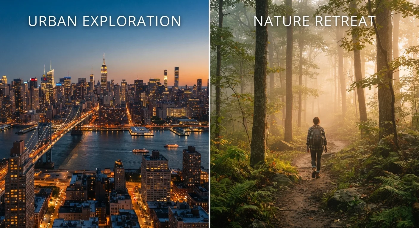 City Trips vs. Nature Getaways: Matching the Destination to Your Energy