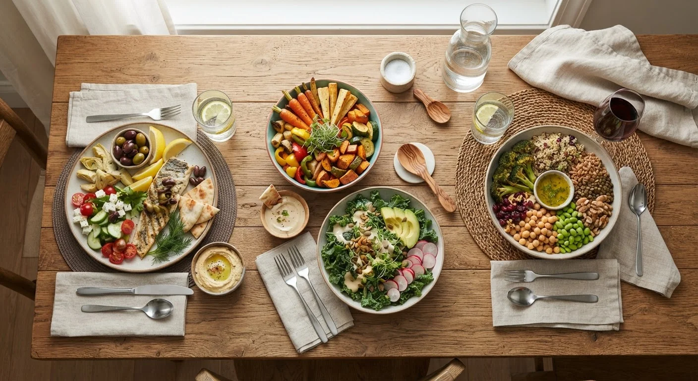 Mediterranean, DASH, and Flexitarian: How Three Popular Diets Compare