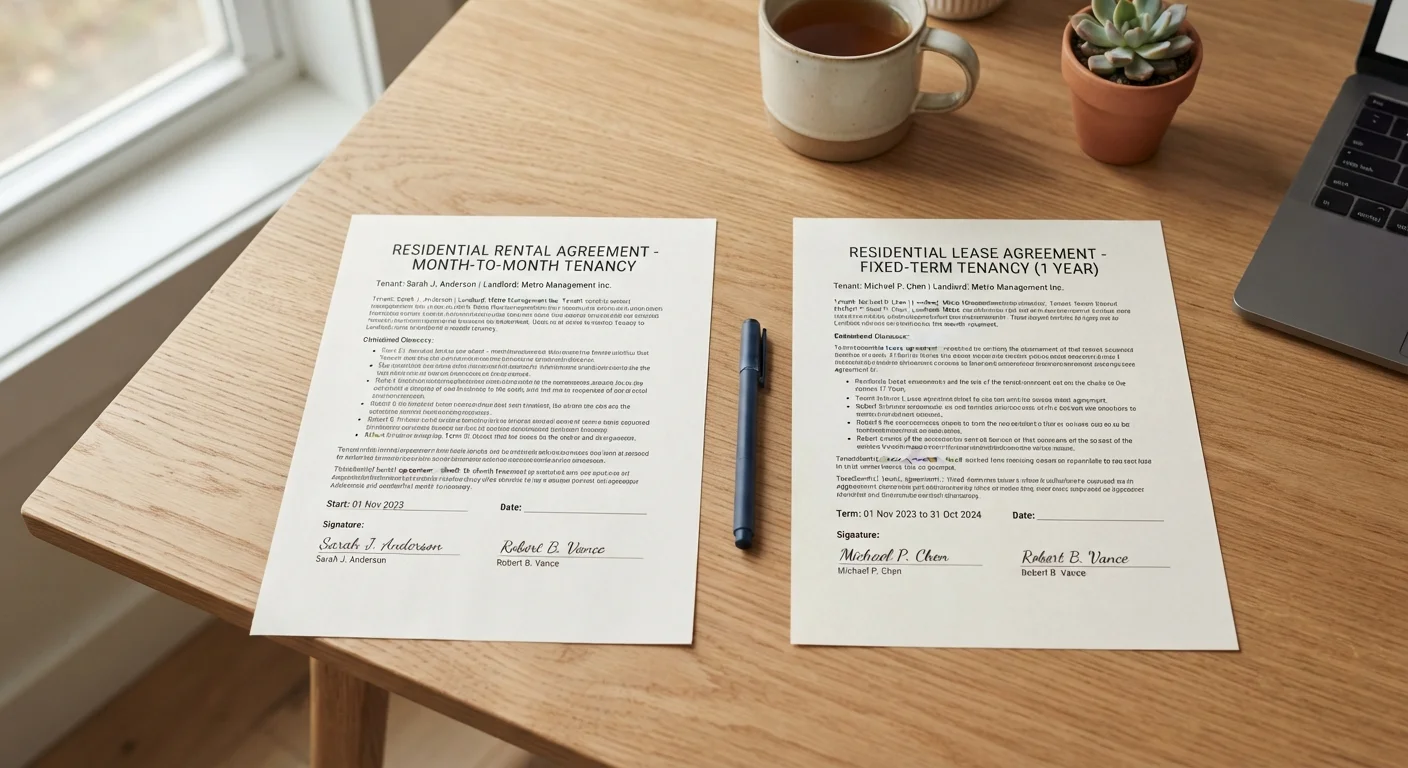 Month-to-Month Lease vs. Fixed-Term Lease