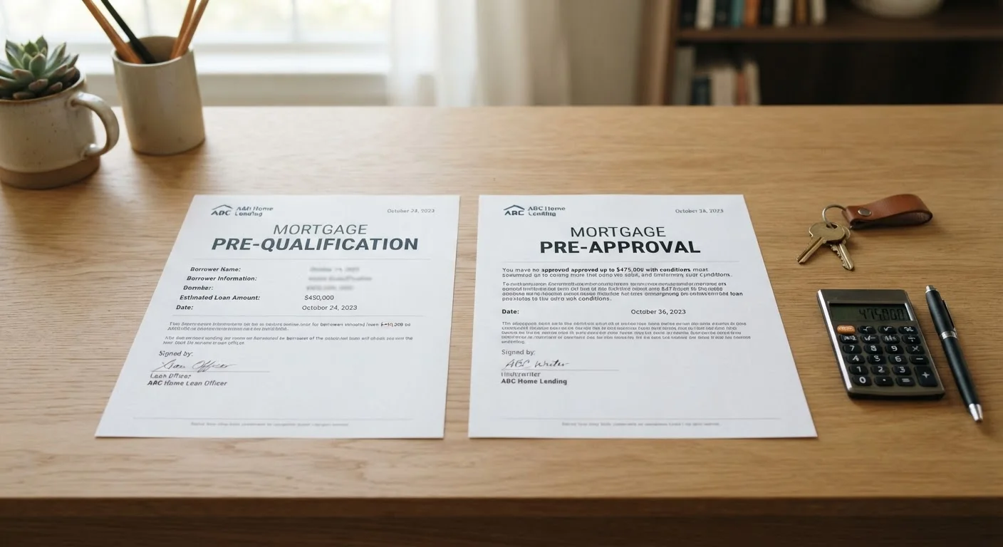 Mortgage Pre-Qualification vs. Pre-Approval: What Each Actually Means