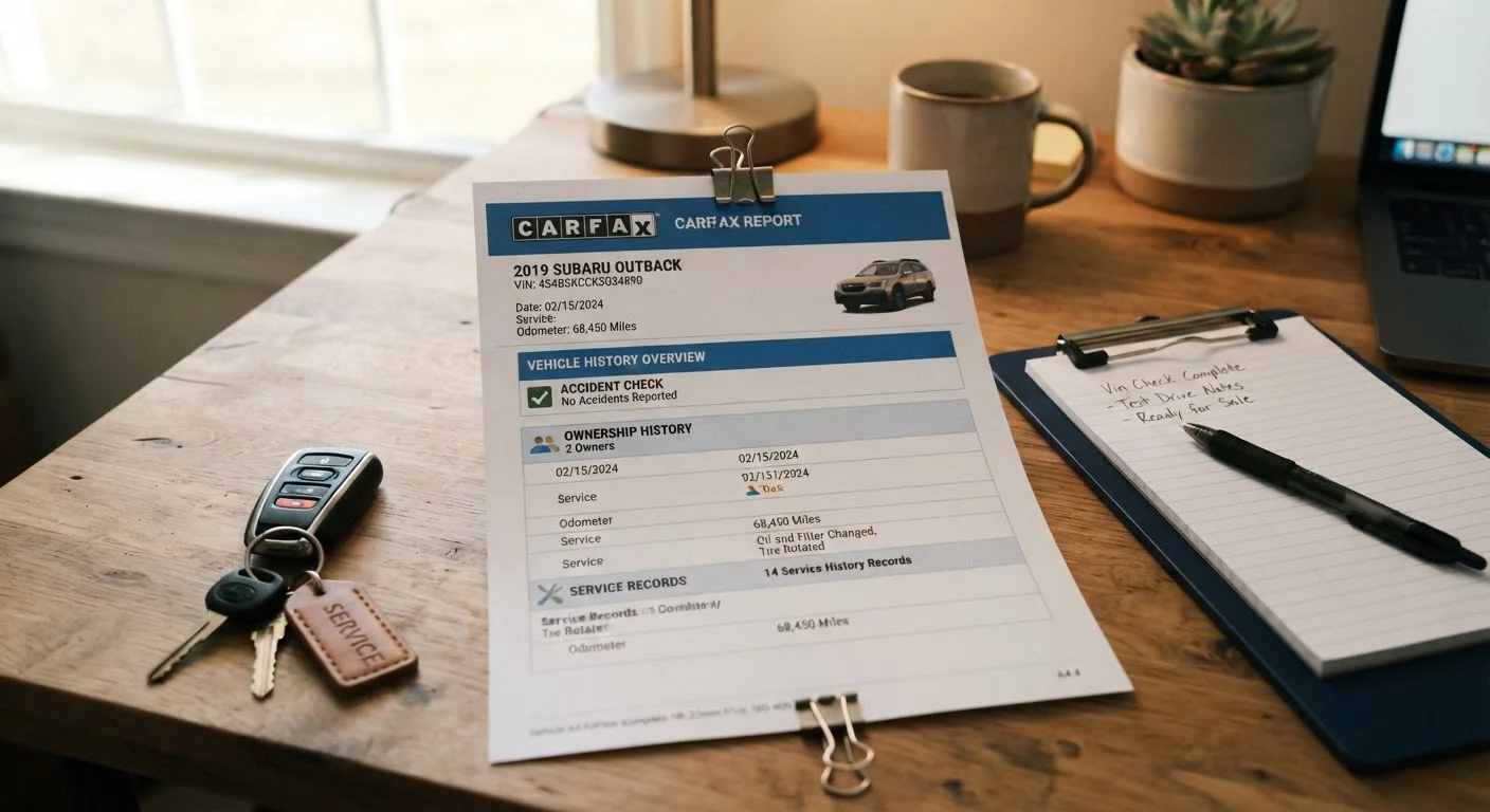 Reading a Vehicle History Report Without Getting Confused