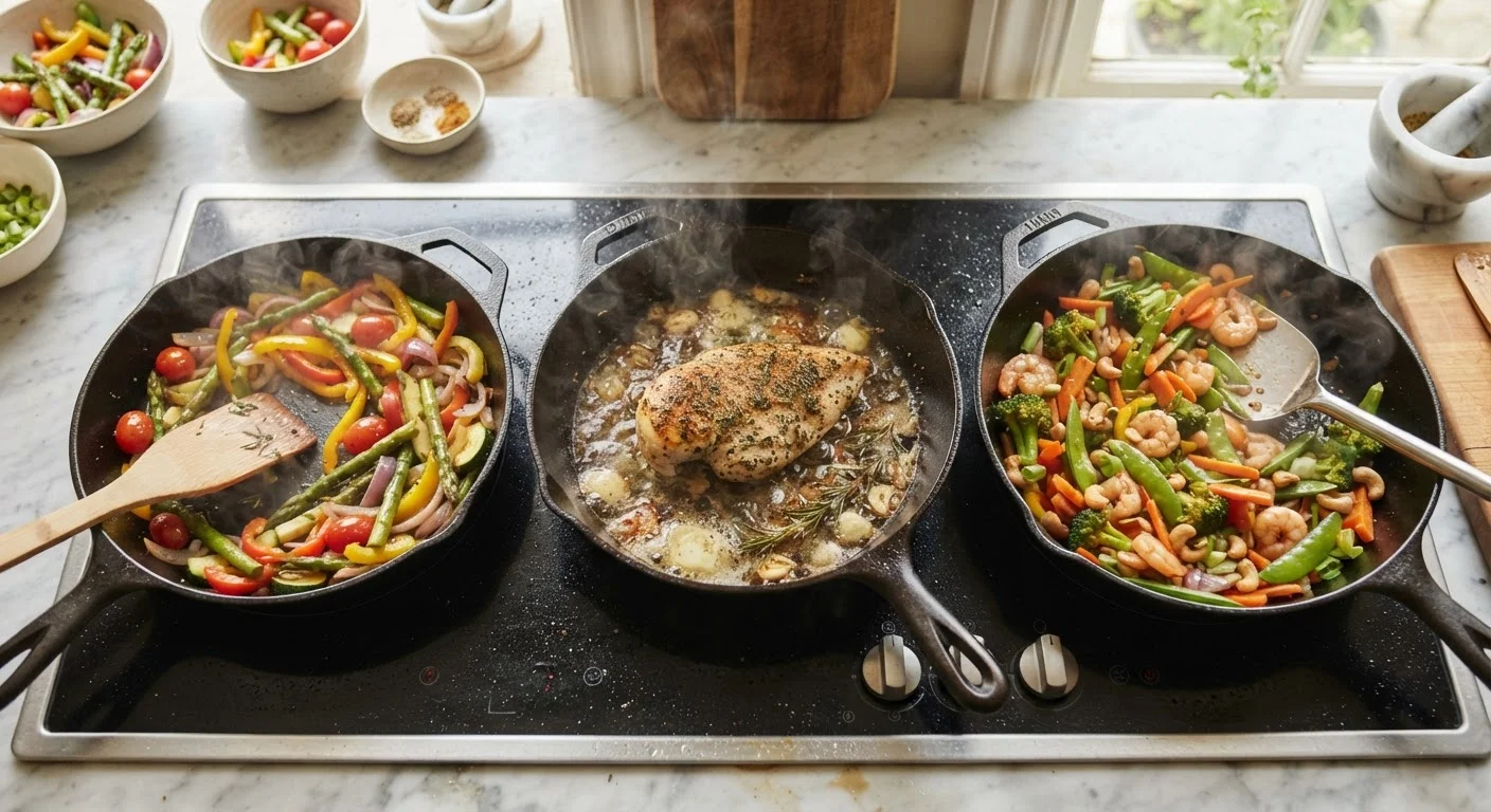 The Real Difference Between Sautéing, Stir-Frying, and Pan-Frying