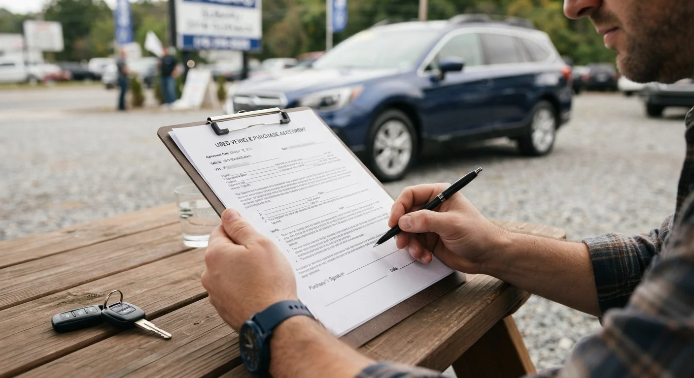 What to Verify Before Signing a Used Car Purchase Agreement